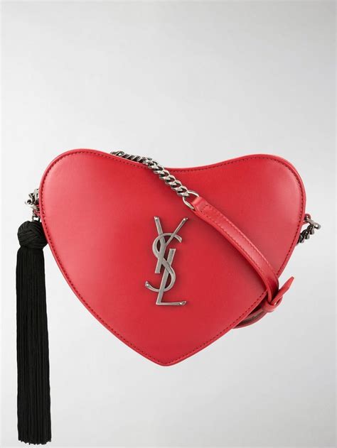 heart shaped ysl bag|ysl heart bag red.